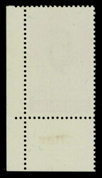 India 1948 Gandhi 10r, purple-brown and lake, bottom right marginal ...