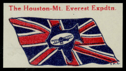 India The Houston-Mt. Everest Expedtn. bicolor label, signed Stephen ...