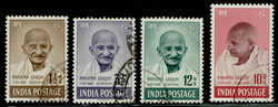 India 1948 Gandhi complete set of 4, used. SG 305/308 £140