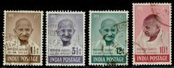 India 1948 Gandhi complete set of 4, used. SG 305/308 £140