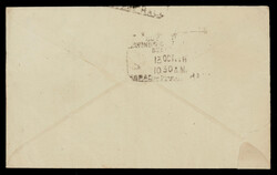India 1948 Gandhi 1½a pair used on airmail commercial cover from ...