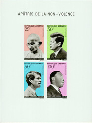 Gabon Non-Violence Leaders of the World - Gandhi, John F. Kennedy, ...