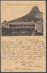 (Cape of Good Hope - Picture Stationery) 1899 1d. card entitled ...
