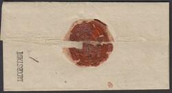 1806 local wrapper bearing fine straight-line 'JACOBSTADT' handstamp, ...
