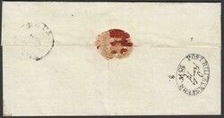 1838 wrapper to Riga bearing, on reverse, oval-framed Post ...