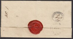 1840 wrapper to RIGA bearing, on reverse, very fine oval-framed 'POST ...