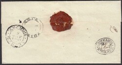 1841 (2 April) wrapper to Riga bearing, on reverse, bilingual ...