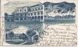 1903 triple image small size postcard to Berlin, printed in Germany, ...