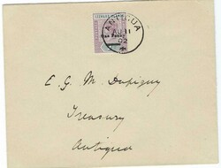 1902 (AU 11) local cover franked ‘One Penny’ on 7d. tied neat cds ...