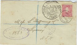 1893 (27 Oct) Tonga Government Frank envelope sent registered to ...