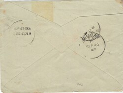 (Jammu and Kashmir) 1887 cover to Stradbally, Ireland franked India ...