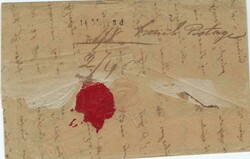 1838 incoming disinfected cover from Alexandrie (Egypte), endorsed ...