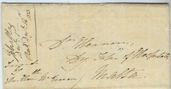 1823 unpaid incoming entire from Gibraltar with arrival charge ...