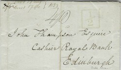 1886 part cover to London bearing single franking 4d on 6d. green (SG ...