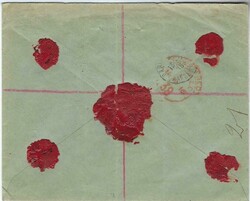 1916 (11.4.) registered cover to Paris franked Accra overprinted 1d. ...