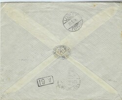 1916 cover to Rotterdam, Holland franked by five Accra overprinted ...