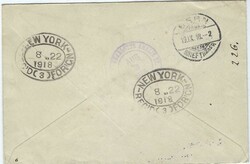 1918 (AU 1)registered cover to Berne, Switzerland franked ‘War ...