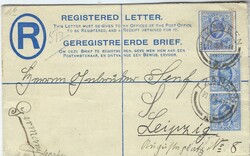 (Orange River Colony) 1914 4d. postal stationery registration ...