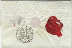 (Disinfected Mail) 1848 outer letter from Plovdiv to Pest, entering ...