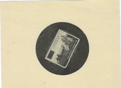 1915 King Peter on the Battlefield black die proof within circular ...