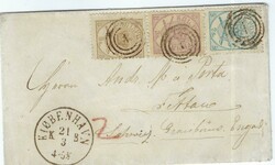 1878 (21/3) cover to Switzerland franked 2s., 3s. and 8s. each ...