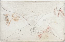 1850 cover from Derby to Corfu, endorsed "Via Ostend Vienne Trieste" ...