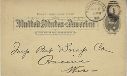 (Advertising Stationery) 1893 1c stationery card used from Richmond, ...