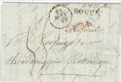 1829 entire from Rouen, France to Shiedam, near Rotterdam bearing ...