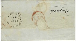 1841 large part outer letter sheet to Hertford, England bearing ...