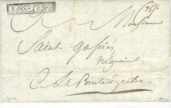 1817 (12 Aug) entire to Pointe A Pitre bearing very fine example of ...