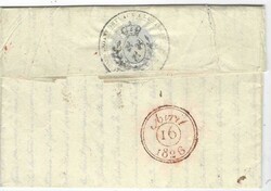 1826 (Feb 13) entire letter from Basse Terre to Paris, bearing red ...