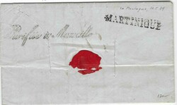 (Disinfected Mail) 1839 (17 Mai) entire to Marseille with manuscript ...