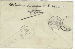 1881 (7 Sept) cover to Verviers franked General Colony 15c. tied ...