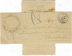 1898 and 1899 wrapper and envelope from Goree to Dakar, both ...