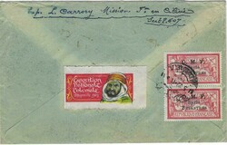 1922 (11.5.) registered cover to Marseille from a member of the ...