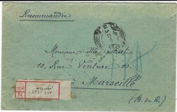 1922 (11.5.) registered cover to Marseille from a member of the ...