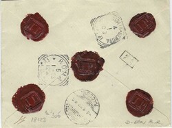 1903 value declared envelope to Rome, Italy for 100 francs, franked ...