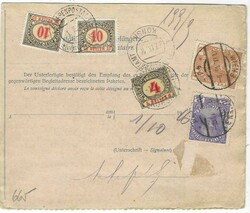1916 (21.IX.) 10h parcel stationery card to Konsk, Poland ...
