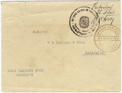 Circa 1920 stampless cover to Maracaibo bearing manuscript ...