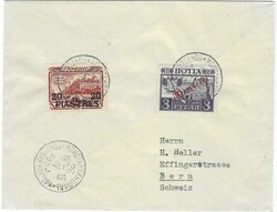 1913 (26/IV) philatelic cover to Bern, Switzerland franked Romanov ...