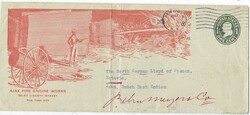 (Advertising Stationery) 1917 1c. envelope of ‘Ajax Fire Engine ...