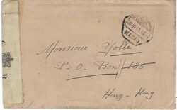 1941 (28.III) cover to Hong Kong , franked on reverse with strip of ...
