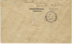 1913 (24.11.) registered cover to employee of Siemssen & Co., Hong ...