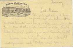 (Advertising Stationery) 1898 5c. postal stationery card with advert ...