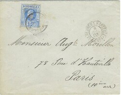 1903 envelope to Paris franked at UPU rate by 1903 15c ultramarine ...