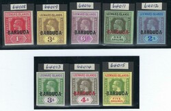1922 (July 13) Leewards values overprinted, eight imperf plate proofs ...