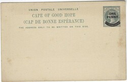 (Cape of Good Hope – Picture Stationery) 1900s ‘One Penny’ ...