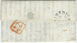 (Ship Letter) 1842 (16 May) entire from France to Limerick showing ...