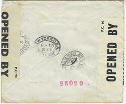(Interrupted Mail) 1941 unclearly dated commercial cover to Berlin, ...