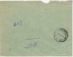 1913 (1/3) registered commercial envelope from Samos to the Russian ...